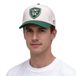 Casquette de baseball structurée bicolore en toile 100 % coton à 6 panneaux, broderie 3D, options de logo personnalisé, casquette de sport unisexe, vente en gros - Product Image 1
