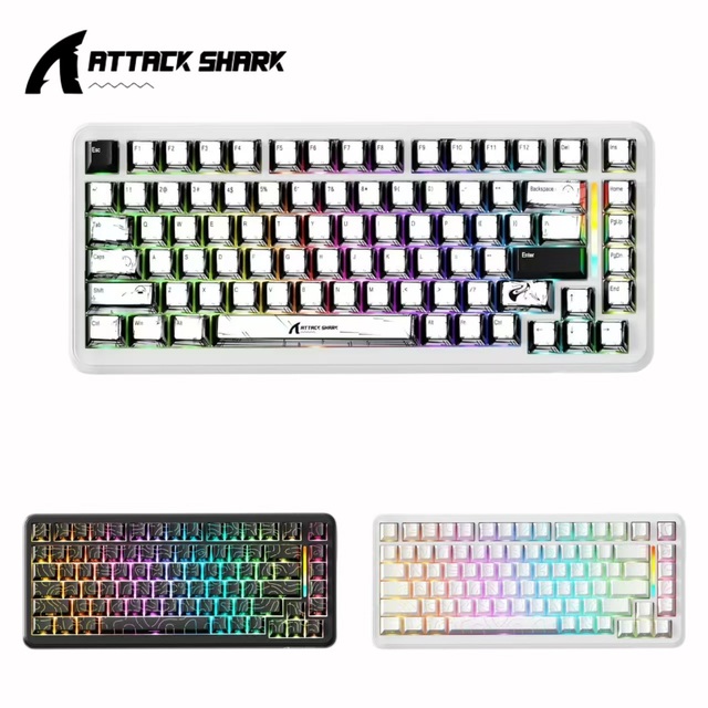 ATTACK SHARK X82PRO HE Tri-mode Gasket Mechanical Keyboard Attack Shark Keyboard Professional Gaming Keyboard Boy Gift