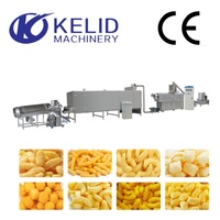 Machine de fabrication de bâtonnets de maïs soufflé à double vis automatique Kelid, ligne de production de snacks soufflés