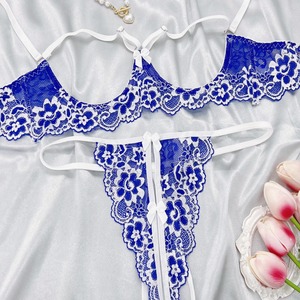 Vente flash - <span class=keywords><strong>Ensemble</strong></span> de lingerie sexy en dentelle érotique pour femmes - <span class=keywords><strong>Soutien</strong></span>-<span class=keywords><strong>gorge</strong></span> et culotte d'été - Sous-vêtements féminins avec <span class=keywords><strong>soutien</strong></span>-<span class=keywords><strong>gorge</strong></span> et culotte - Product Image 3