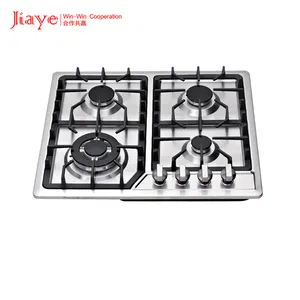 Fashion Style Stainless Steel Panel 5 Burner Gas Cooktop With Flameout Protection For Kitchen