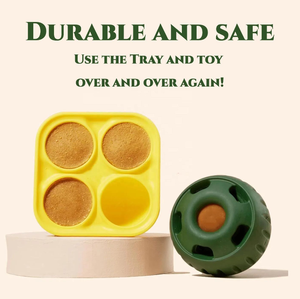 Jouet à mâcher interactif pour chien QbellPet en silicone durable, distributeur de friandises à alimentation lente, balle pour l'entraînement au mouvement des animaux de compagnie - Product Image 5