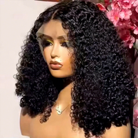 Perruque Lace Frontale HD en Cheveux Naturels Bruts Alignés avec les Cuticules, Style Pixie Bouclé Birman, Prête à Porter, Sans Colle, Fournisseur de Perruques en Cheveux Humains