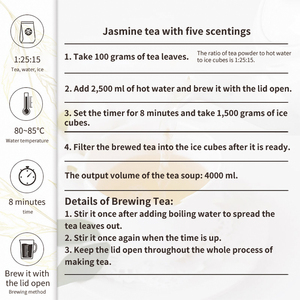 Té verde <span class=keywords><strong>de</strong></span> jazmín chino orgánico Weiyi, sistema <span class=keywords><strong>de</strong></span> cultivo <span class=keywords><strong>de</strong></span> cinco veces, bolsa seca <span class=keywords><strong>de</strong></span> <span class=keywords><strong>hojas</strong></span> sueltas, Té saludable empaquetado para té <span class=keywords><strong>de</strong></span> burbujas, nuevo - Product Image 5