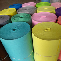 Tissu en feutre acrylique de 90 cm de large, matériau de couture durable, feuilles multicolores pour décorations DIY