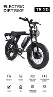 Vélo électrique tout-terrain OEM ODM USA Ready 60V 30Ah, 7 vitesses, 30 mph, pneus larges 20x4 pouces, frein à disque