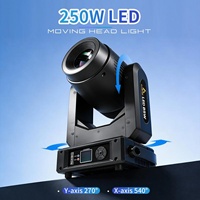 AICPOSE En gros Projecteur LED à tête mobile BSW 250W pour DJ, Fêtes, Mariages, DMX 3-en-1 avec anneau lumineux