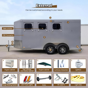 JINLIJING Remolques multifonctions pour chevaux Remolques pour caballos Remorque entièrement équipée Street Mobile Bar Fast Food Truck <span class=keywords><strong>Van</strong></span> on Wheels - Product Image 4