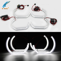 Feux LED super lumineux de style M4 en forme de C, en acrylique cristal, Angel Eyes DTM Halos pour BMW E53 E60 E70 E82 E87 E90 E92 F10 F30 E36 E46