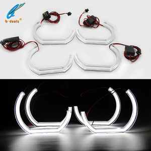 Fari a LED Super Luminosi Stile M4 a Forma di C in Acrilico Cristallo Angel Eyes DTM per <span class=keywords><strong>BMW</strong></span> <span class=keywords><strong>E53</strong></span> E60 E70 E82 E87 E90 E92 F10 F30 E36 E46 - Product Image 5