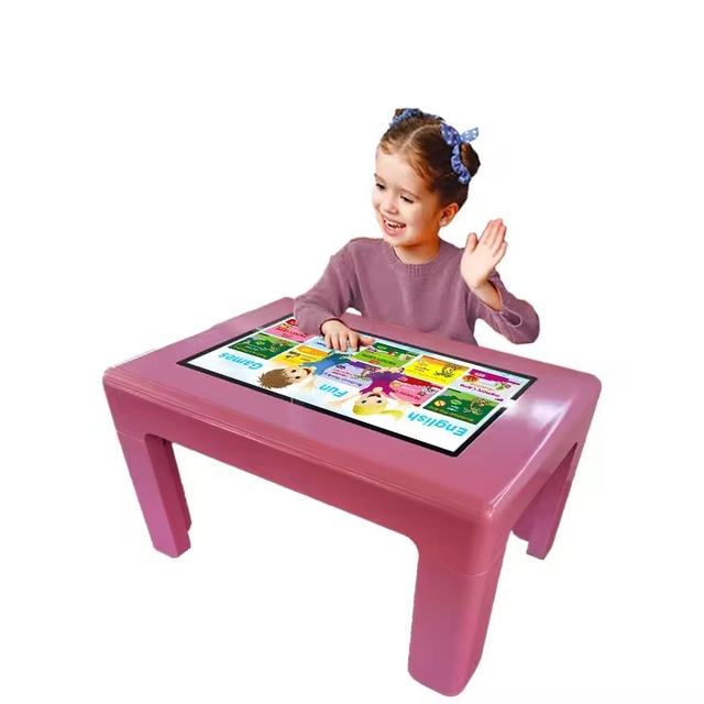 Interactive 32-inch/43-inch Capacitive Touchscreen Game Table for Kids Built-in Educational Games OEM SDK Floor Retail Stores