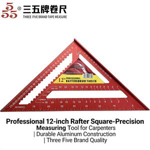 Équerre en alliage d'aluminium Licheng, équerre métrique, équerre industrielle OEM, équerre de <span class=keywords><strong>charpentier</strong></span>, règle triangulaire de mesure de 7 pouces et 12 pouces - Product Image 1