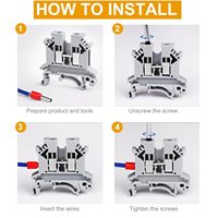 Fabricant série britannique vis DIN Rail bornier connecteur de fil UK5N modulaire combiné bornier 4mm