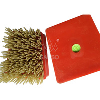 Brosse de polissage abrasive diamantée Frankfurt en carbure de silicium, très vendue, pour le polissage à l'eau des surfaces en pierre et la finition du cuir