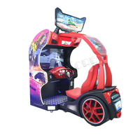 Machine d'amusement de course de simulateur à jetons d'écran de 42 pouces conduisant des jeux pour le Game Center