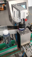 Machine d'étiquetage automatique d'autocollants adhésifs ronds pour bouteilles, pour les pots de fruits et les flacons de vitamines