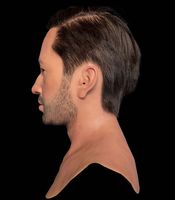 Masque facial masculin en silicone hyper-réaliste pour homme, Halloween, travestissement, cosplay, fête, masque intégral en silicone réaliste