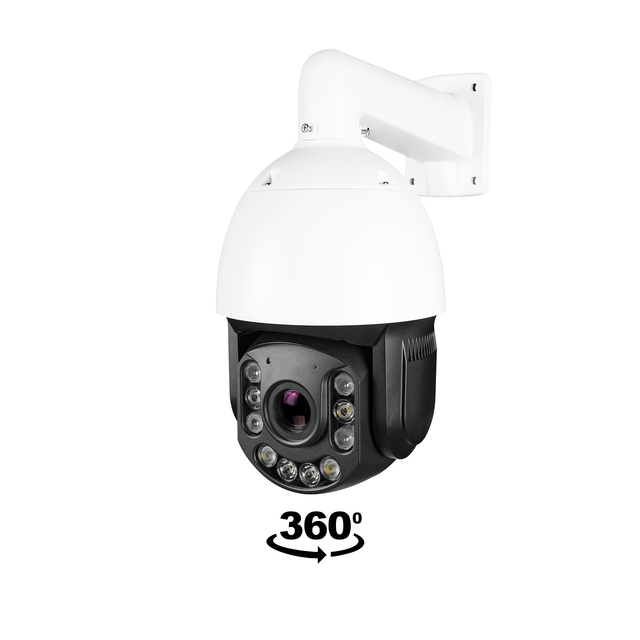 AI Auto Tracking 4K 8MP 25x Optical Zoom POE IP PTZ Speed Dome Camera Smart Color Night Outdoor Security 360° Rotate 2-way Audio