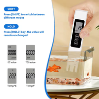 Penjualan pabrik 3in1 TDS/EC Meter pena jenis air TDS Meter portabel TDS Meter untuk akuarium OEM tersedia
