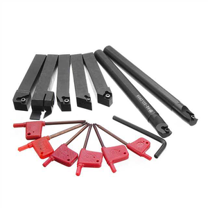 12mm/16mm tige tour barre d'alésage outils de tournage ensemble de supports avec 7 pièces plaquettes en carbure et clés outils de coupe CNC - Product Image 4