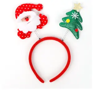 Christmas Tree Decoration Headband Cartoon Led Head Hairband Party Holiday Decor