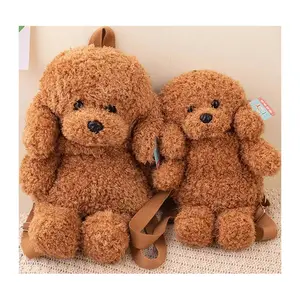 Kawaii Teddy Bear Dog Backpack Stuffed Animal Poodle Bag Girls Shoulder Bag Plush Student Schoolbags Backpack Puppy Toys for Boy