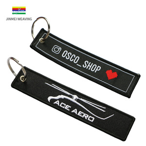 OEM votre logo lanière porte-clés tissé pas cher personnalisé sublimation polyester court dragonne - Product Image 5