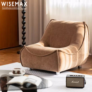 WISEMAX MUEBLES Moderno Nordic Sala de estar Sofá reclinable Silla Tapicería de cuero Lisure Lounge Chair para Hotel Home Villa - Product Image 3