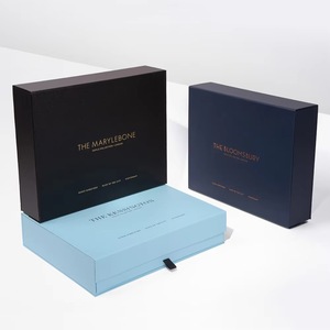 <b>Black</b> Book Shaped Magnetic Flip Closure Rigid Box Custom Logo Printing Recyclable Paper <b>Boxes</b> - Product Image 1