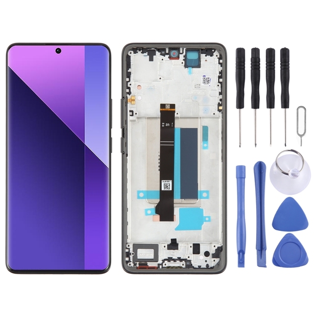 Factory Direct Price for Redmi Note 13 Pro+ Original AMOLED Screen Digitizer Full Assembly Frame 1 Year Warranty