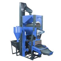 DAWN AGRO 6N2000 Nouvelle Machine à Riz Commerciale Électrique avec Élévateur et Roulement, Capacité 1000kg, Faible Taux de Riz Cassé