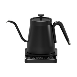 Hervidor eléctrico <span class=keywords><strong>con</strong></span> cuello de cisne de acero inoxidable para café <span class=keywords><strong>con</strong></span> logotipo personalizado, hervidor de agua lavado a mano, termostático eléctrico inteligente - Product Image 2
