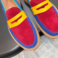 Mocassins en cuir de marque de créateur, chaussures plates habillées, style italien, décontracté chic, bureau, style italien original, luxe, taille Bia 48