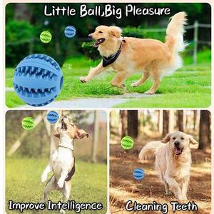 Giocattolo per cani Pelota Para Perro in gomma per denti puliti per trattare la palla ricaricabile per l'erogazione di cibo per cani giocattolo resistente palla cane Pet <span class=keywords><strong>Toy</strong></span> - Product Image 6