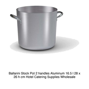 Casserole en aluminium avec 2 poignées Ø 28 cm H 26 cm, 16,5 L Ballarini - Product Image 2