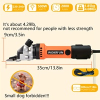 Neue WORKFUN 500W Elektrische Professionelle Schafschere Tierpflege-Schermaschine für Schafe Alpakas Ziegen 6-Gang-Haarschneidemaschine