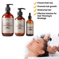 Kit de traitement de la perte de cheveux personnalisé de marque Best-seller Chebe Oil Biotin Shampooing Ensemble de sérum après-shampoing pour la pousse des cheveux