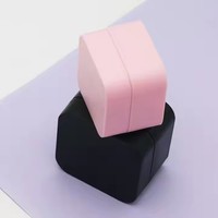 Récipient en plastique carré 5g 10g 30g 50g emballage cosmétique crème pot de gel carré en plastique rose noir blanc