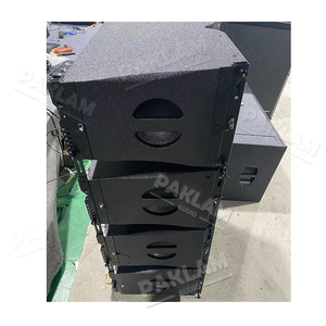 PAKLAM Audio Professional System Double 12 Inch Powered Line PA Speaker Active Pro Sound Empty Cabinet <b>Box</b> K-212 Dual 12inch Act - Product Image 2