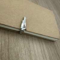Fermoir pliable pour carnet en alliage de zinc émaillé, accessoires de papeterie en gros, garnitures décoratives pour couvertures de carnets et journaux