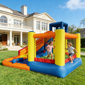 Château gonflable commercial pour cour familiale, mini château gonflable avec toboggan pour enfants - Product Image 2