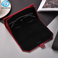 Étui à lunettes pliable fait main de haute qualité, boîte d'emballage magnétique pour montures de lunettes, étui à lunettes de soleil en velours doux