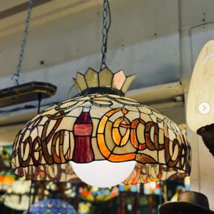 Lámpara de Araña LED de Estilo Europeo de 20 Pulgadas, Diseño Vintage de Vidrio Tintado, Altura Ajustable, Diseño de Letras, para Sala de Estar, Regulable, Luz Cálida - Product Image 5
