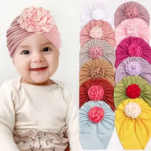 유럽과 유나이티드 새로운 스레드 아기 모자 시원한 여름 어린이 꽃 모자 다채로운 달콤한 유아 얇은 소녀의 모자 도매
