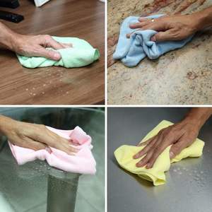 Paños de Limpieza de Microfibra Azules Boardwalk de 16x16, Secado Rápido, Paquete de 24, para Detallado de Automóviles, Material de Poliamida - Product Image 6