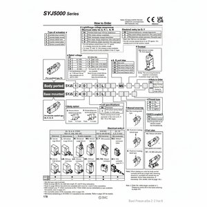Électrovanne de commande SYJ5140-5LD-01 pneumatique SMC - Product Image 1