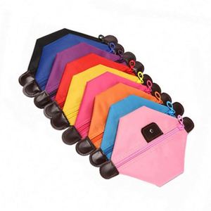 Sac cosmétique pliable imperméable personnalisé à bas prix avec logo, couleur bonbon, trousse de toilette, pochette de maquillage pour les voyages - Product Image 1