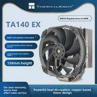 Refroidisseur d'air pour processeur Thermalright TR-TA140 EX, 5 caloducs de 6 mm, ventilateur PWM de 140 mm, compatible LGA1700 LGA1851 AM4 AM5, vente en gros