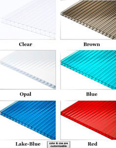 Feuille de <span class=keywords><strong>polycarbonate</strong></span> à double paroi en PC de 4 mm d'épaisseur, de couleur, découpée sur mesure en usine - Product Image 6