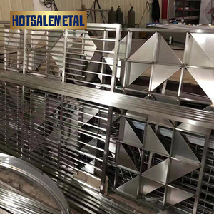 Pantalla de decoración de boda Hotsalemetal, pantalla de metal de cristal decorativa dorada personalizada, pantalla de decoración exterior a la venta - Product Image 5